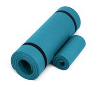 CAP Barbell High Density Exercise Yoga Mat with strap and Knee Pad 71"x24"x1/2" - TEAL