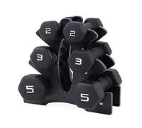 CAP Barbell Neoprene Dumbbell Set with Rack, 20 lb/Medium