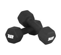 CAP Barbell Neoprene Dumbbell Weights, 12 lb Pair, Black