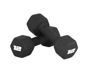 CAP Barbell Neoprene Dumbbell Weights, 12 lb Pair, Black