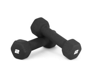 CAP Barbell Neoprene Dumbbell Weights, 2 lb Pair, Black
