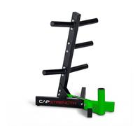 Cap Barbell Olympic Plate Tree Storage Rack for Weights and Bar, Green