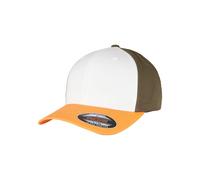 Flexfit Yupoong 3-Tone Cap Relaxed Style Tri-Coloured Pre-Curved Visor