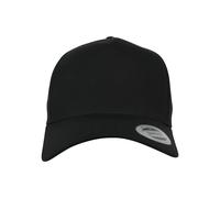 Flexfit 5-Panel Curved Classic Snapback Kappe, Black, One Size
