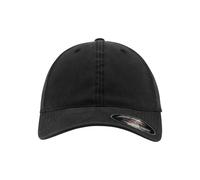 Flexfit Dad Hat - Garment Washed Cotton Unisex - Black L/XL