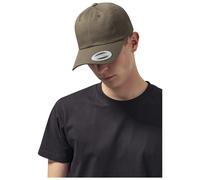 Yupoong Flexfit Low Profile Cotton Twill Unisex Dad Hat Cap für Damen und Herren, 6 Panel Baseball Cap unstructured mit Messingverschluss, khaki, One Size