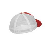 Flexfit Unisex Flexfit Mesh Trucker 2-tone Red/Wht S/M Hat, Multicoloured (Rouge/Blanc), S-M UK