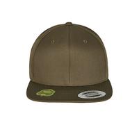 Flexfit Snapback Baseball Cap Unisex-Adult Organic Cotton – Burnt Olive, One Size