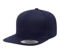Flexfit Premium 5-Panel Snapback Cap Baseball, Navy, One Size