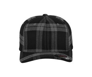 Cap Flexfit tartan plaid Noir L/XL
