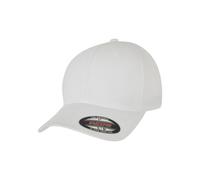 Flexfit Unisex Wooly Combed Waterrepellent Baseball Cap, White,