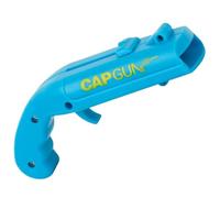 Cap Gun Bottle Opener, Funny Beer Bottle Opener Cap Launches Shooter, Launches Caps for World Cup Parties, BBQ & Adult Gatherings, Unique Fun Gifts for Men, Husband, Father (Blue)