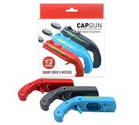Cap Gun Launcher Shooter Bottle Opener,Beer Openers - Shoots Over 5 Meters, Red/Arctic Blue/Gray (Set of 3 Guns)