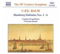 CAP ISTROPOLITANA:BENDA - BACH CPE: HAMBURG SINFS 1-6 [CD]