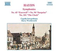 Cap Istropolitana - HAYDN: Symphonies Nos. 45, 94 and 101