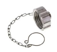 Cap Nut Rd44 X 1/6'' DN 20 Stainless Steel 1.4301 NBR DIN 11851 FDA 21 with Chain