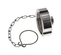 Cap Nut Rd52 X 1/6'' DN 25 Stainless Steel 1.4301 NBR DIN 11851 FDA 21 with Chain
