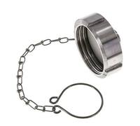 Cap Nut Rd52 X 1/6'' DN 25 Stainless Steel 1.4404 NBR DIN 11851 FDA 21 with Chain