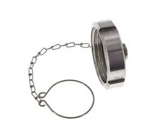 Cap Nut Rd65 X 1/6'' DN 40 Stainless Steel 1.4404 NBR DIN 11851 FDA 21 with Chain
