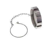 Cap Nut Rd78 X 1/6'' DN 50 Stainless Steel 1.4404 NBR DIN 11851 FDA 21 with Chain