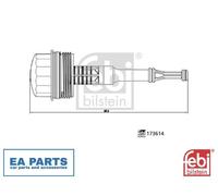 Cap, oil filter housing for MERCEDES-BENZ FEBI BILSTEIN 173614