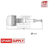 CAP, OIL FILTER HOUSING FOR MERCEDES-BENZ FEBI BILSTEIN 173614