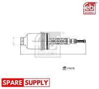 CAP, OIL FILTER HOUSING FOR MERCEDES-BENZ S203 S204 C209 FEBI BILSTEIN 174278