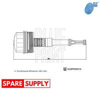 CAP, OIL FILTER HOUSING FOR MERCEDES-BENZ W176 W246 W204 BLUE PRINT ADBP990016
