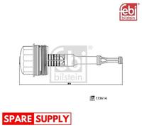 CAP, OIL FILTER HOUSING FOR MERCEDES-BENZ W176 W246 W204 FEBI BILSTEIN 173614