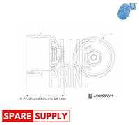 CAP, OIL FILTER HOUSING FOR OPEL ADAM AGILA ASTRA H BLUE PRINT ADBP990010