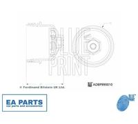 Cap, oil filter housing for OPEL ADAM AGILA ASTRA H BLUE PRINT ADBP990010