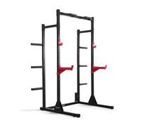 CAP Power Rack with Pull Up Bar and Accessories, Squat Rack and Strength Training Cage for Home Gym - Black