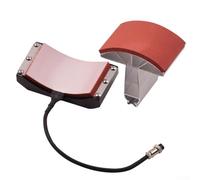 Cap Press Pad Upper and Lower Set, 5.5 x 3 in / 14 x 8 cm Heat Transfer Attachment for Hat Heat Press Machine, Hat Printing Heating Pad Accessory Made of(1 Set)