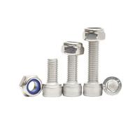 Cap Screws Allen Key Hexagon Socket Bolts And Nylon Insert Hex Lock Nuts Set 304 A2 Stainless Steel M8 M10 M12 M14 M16 M20(55mm,M14(1sets))