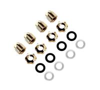 Cap Screws Washer Nuts Replacement for Cartier Glasses Eyeglasses Rimless Screws Kits, Gold, 1.6mm x 1.6mm