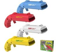 Cap Shooting Bottle Opener Gun - Launches Caps for World Cup Parties, BBQs & Adult Gatherings, Fun Gadget for Men, Unique Gag Gift for Sports Events (4PC World Cup)