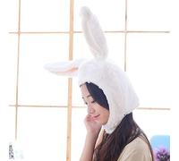 Cap Ski Rabbit Head Animal Hat Party Girl Gift Cute Cover Ear Hat Baseball Caps Octopus Cap (White, One Size)