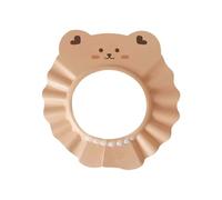 Cap Soft Adjustable Bath Head Cap Visor Shampoo Shower Bathing Cute Cartoon Bathing Shower Hat Wash Hair Hat for Kids Infant Todders Baby () Tyj816 (Khaki, 30x30cm)