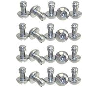 Cap SS Steel Screws 1/4" Tripod Quick Release QR Plate Camera Hex/Slot Combo (20)