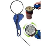 Cap Strap Jar Opener - Kitchen Discovery - Adjustable Bottle and Jar Opener for Seniors and Those with Weak Hands - Gripper Strap Loosens Lids without Straining Hands