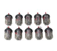 Cap Swim Feeder, Groundbait Bait Basket, With Thumb Lift Design, Plastic Terminal Tackle, For Match Fishing Carp Catfish, Black 26X48mm, 30G(10pcs)