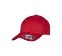 Flexfit Unisex-Adult Organic Cotton Baseball Cap, red, S/M