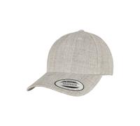 Flexfit Unisex YP Classics 5-Panel Premium Curved Visor Snapback Cap Baseballkappe, Heather Grey, one Size