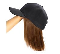 Cap with Hair Extensions for Women 8 Inch Short BoB Cap Hair Wig Daily Cap Hair Wig Adjustable Baseball Cap Hair Wig For Women Party Hat Wig for Women(Color:1)