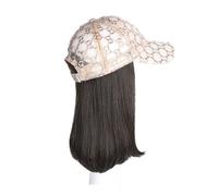 Cap with Hair Women's Hat Wig, Fashionable Baseball Cap, Brown And Black Wig Hat, Suitable For Daily Theme Parties And Outdoor Leisure Wig Cap(01)