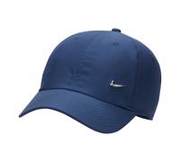 NIKE FB5372-410 U NK DF Club Cap U CB MTSWSH L Hat Unisex Adult Midnight Navy/Metallic Silver Size S/M