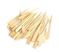 CAPACITEA 100pcs 9cm Teppo Skewers for Cocktail, Appetizers, Fruit, BBQ Paddle Sticks, Bamboo