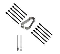 Capacitive Nibs For Tab S 6/7/7+/8/9 S23 NOTE10 20 Tablet Touch Pen 10Plastic And 2 Metal Tips Replacement Styluses Nib