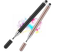 Capacitive Stylus Pens for Touch Screens-2 in 1 Stylists Pens，Universal Touch Screens Stylus Pen for iPad iPhone Tablets Samsung Galaxy All Universal Touch Screen Devices(2 Pack)