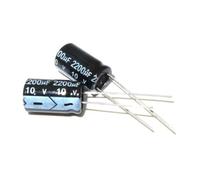 Capacitor 20PCS 10V2200UF Aluminum Electrolytic Capacitor 2200uf 10v Volume 10 * 17 MM